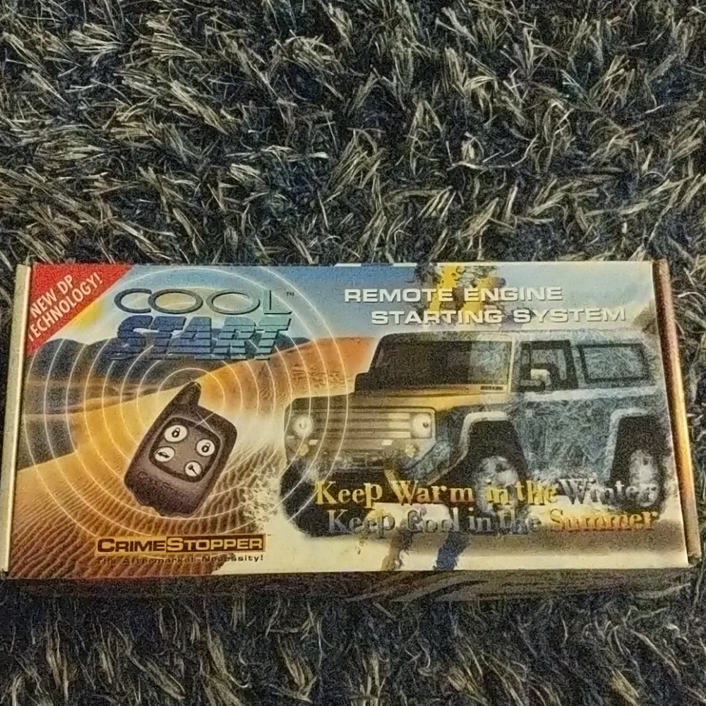 New Crime stopper remote engine starting system